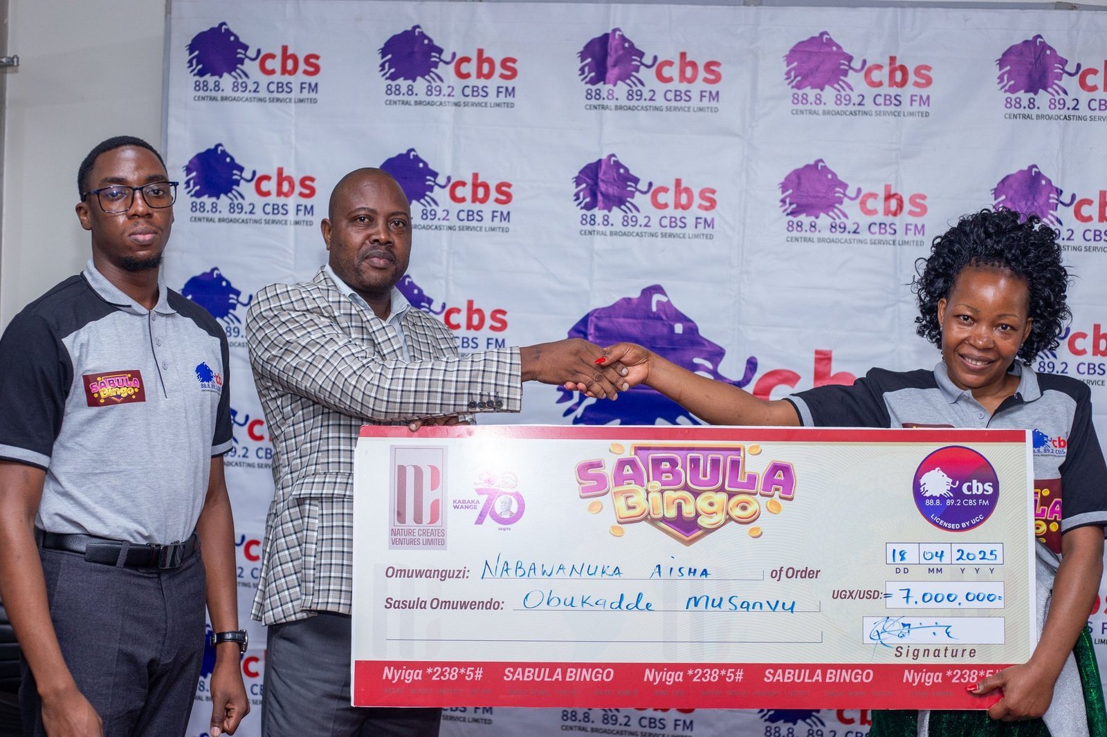 CBS ekwasizza abawuliriza baayo bannamukisa 2 obukadde bwa shs 14 –  mu kazannyo Ssabula Bingo