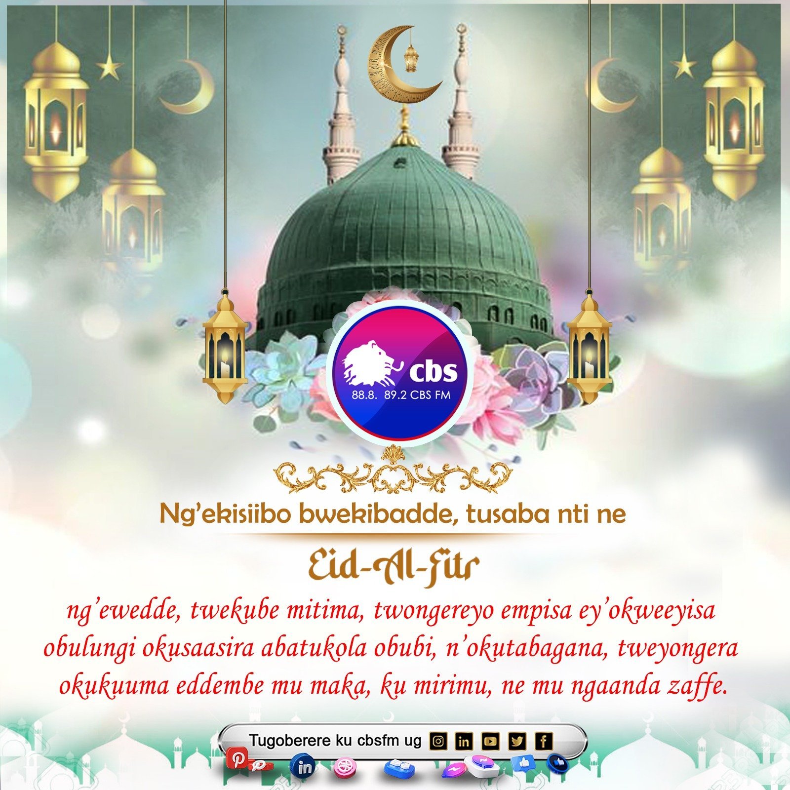 CBS FM ekwagaliza Iddi Al-fitr ennungi!