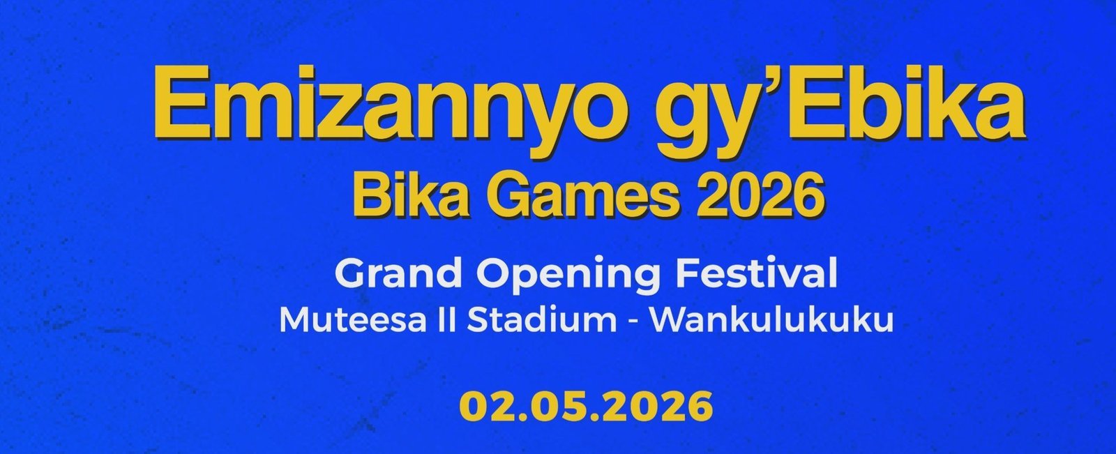 Emipiira egiggulawo empaka z’ebika by’Abaganda 2026 – okuyingira mu kisaawe e Wankulukuku kwa shs 5000/=