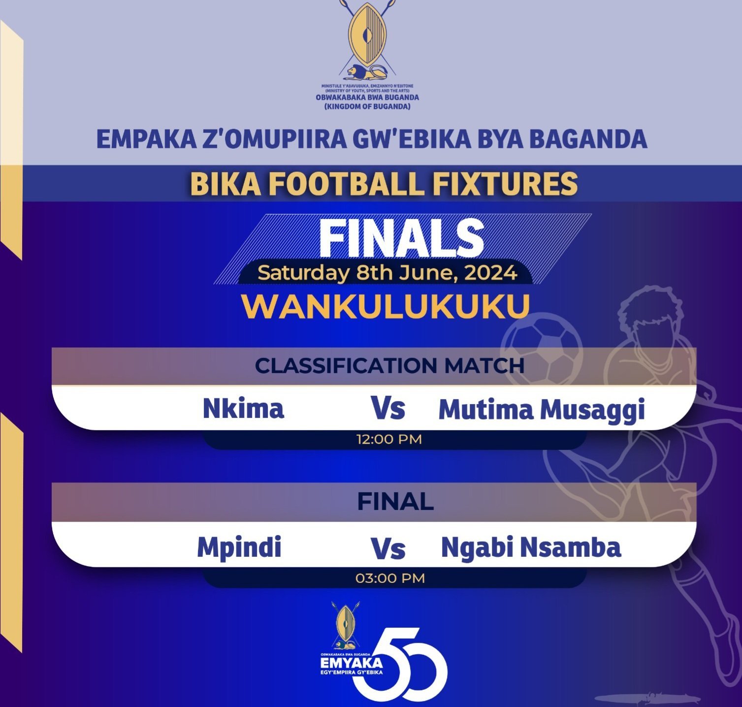 Empaka z’ebika by’Abaganda Empindi yakuttunka n’Engabi Ensamba nga 08 June,2024 e Wankulukuku