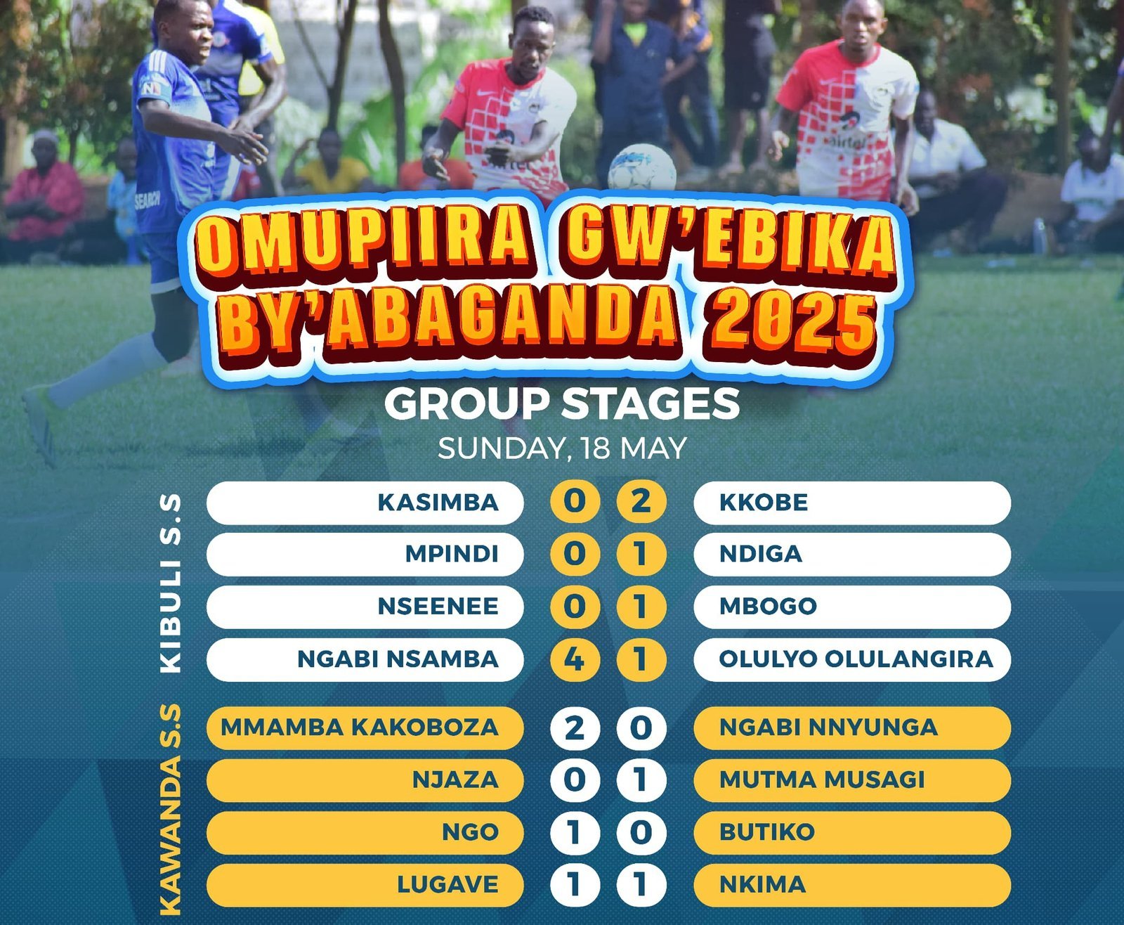 Engabi Ensamba eyongedde okulaga amaanyi mu mipiira gy’Ebika by’Abaganda 2025