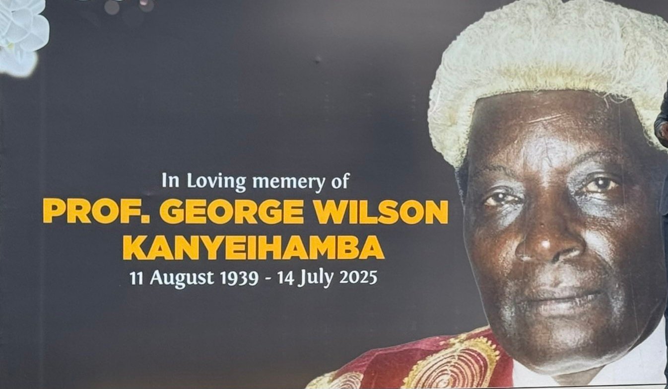 Prof. George Wilson Kanyeihamba aziikiddwa mu maka ge e Buziga – bamukubidde emiziinga 6